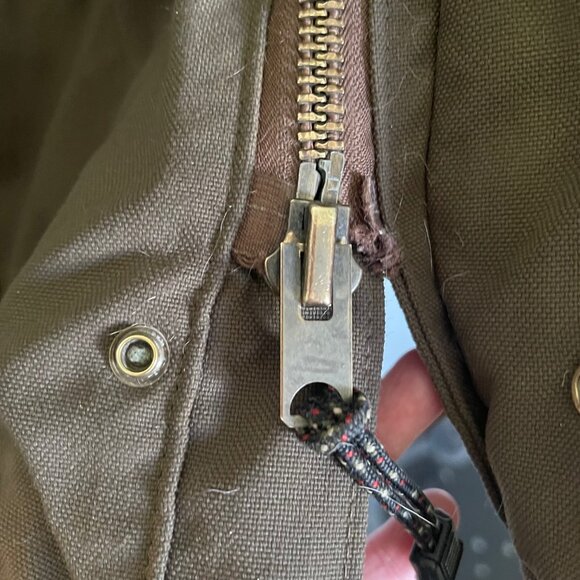 Vintage CARHARTT 4 Pocket Quilt Lined Chore Field Jacket Brown Mens XL Reg T3 - Picture 5 of 16